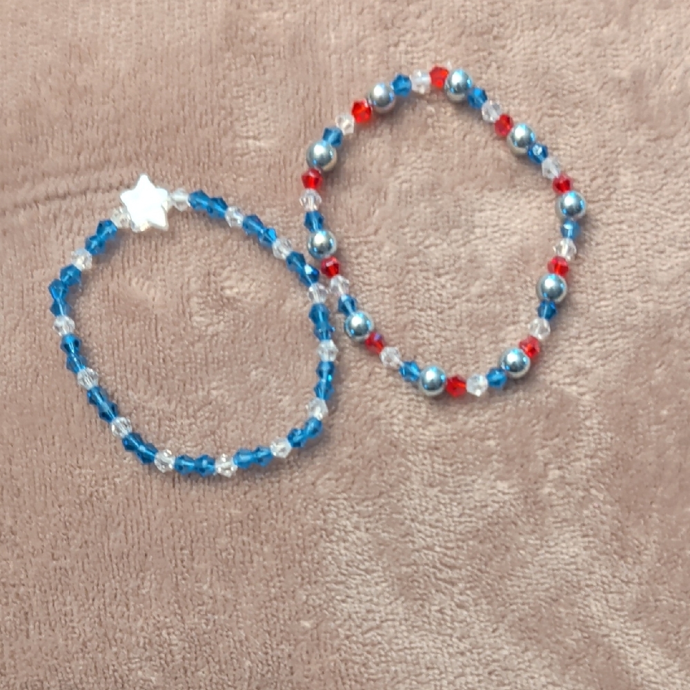 Colorful Kids Beaded Bracelets Set